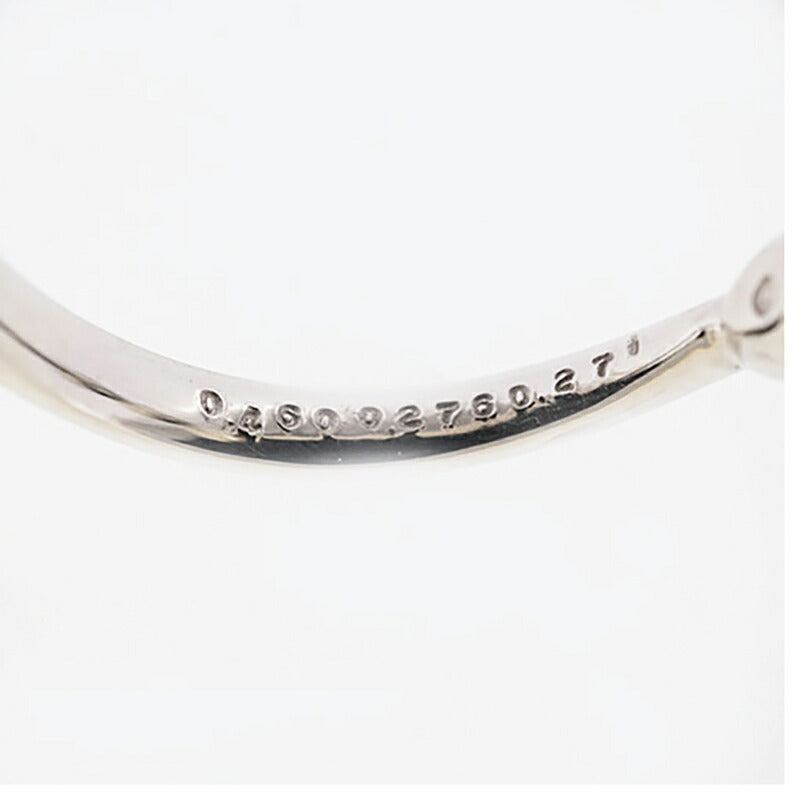 【jv449】 リング Pt900 プラチナ ダイヤモンド 0.460ct/0.276ct 9号 未使用【中古】レディース
