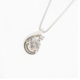 【jv456】 ネックレス Pt850 プラチナ Pt900 プラチナ ダイヤモンド 0.195ct/0.006ct 未使用【中古】レディース