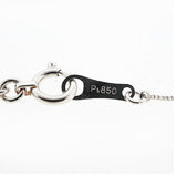 【jv456】 ネックレス Pt850 プラチナ Pt900 プラチナ ダイヤモンド 0.195ct/0.006ct 未使用【中古】レディース