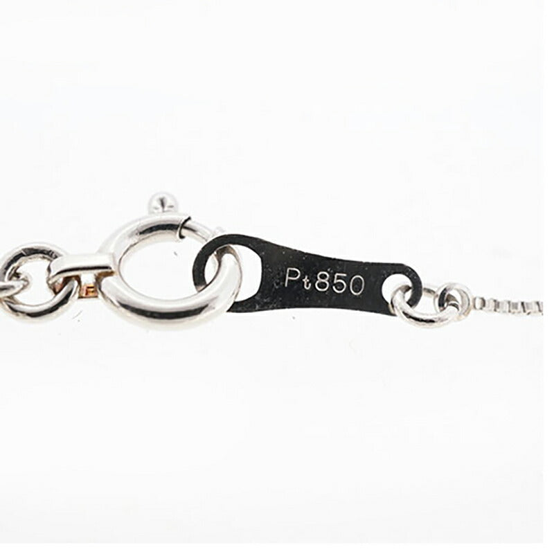 【jv456】 ネックレス Pt850 プラチナ Pt900 プラチナ ダイヤモンド 0.195ct/0.006ct 未使用【中古】レディース