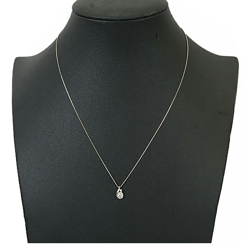 【jv456】 ネックレス Pt850 プラチナ Pt900 プラチナ ダイヤモンド 0.195ct/0.006ct 未使用【中古】レディース