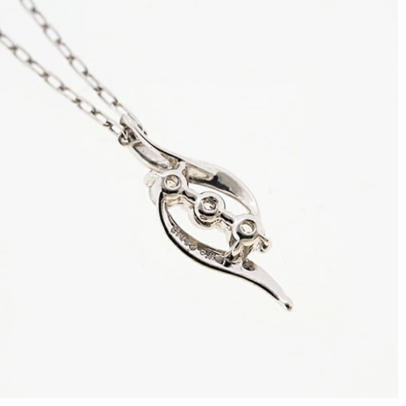【jv457】 ネックレス Pt950 プラチナ ダイヤモンド 0.1ct 未使用【中古】レディース
