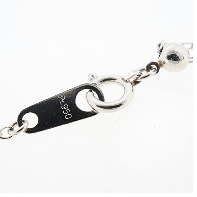 【jv457】 ネックレス Pt950 プラチナ ダイヤモンド 0.1ct 未使用【中古】レディース