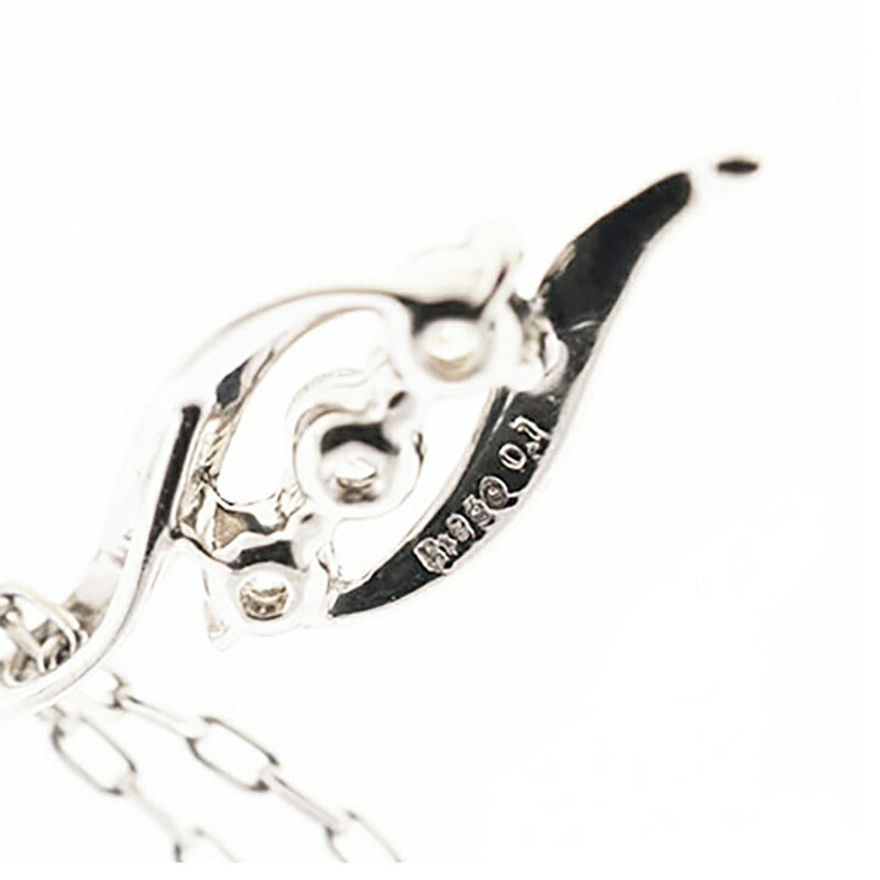 【jv457】 ネックレス Pt950 プラチナ ダイヤモンド 0.1ct 未使用【中古】レディース