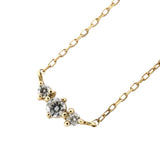 【jv462】 ネックレス K10YG イエローゴールド ダイヤモンド 0.1ct 未使用【中古】レディース