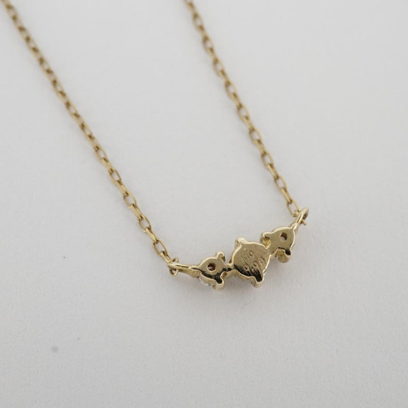 【jv462】 ネックレス K10YG イエローゴールド ダイヤモンド 0.1ct 未使用【中古】レディース