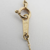 【jv462】 ネックレス K10YG イエローゴールド ダイヤモンド 0.1ct 未使用【中古】レディース