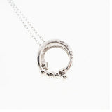 【jv473】 ネックレス K10WG ホワイトゴールド ダイヤモンド 0.05ct 未使用【中古】レディース
