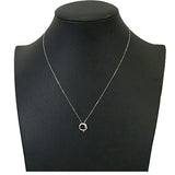 【jv473】 ネックレス K10WG ホワイトゴールド ダイヤモンド 0.05ct 未使用【中古】レディース