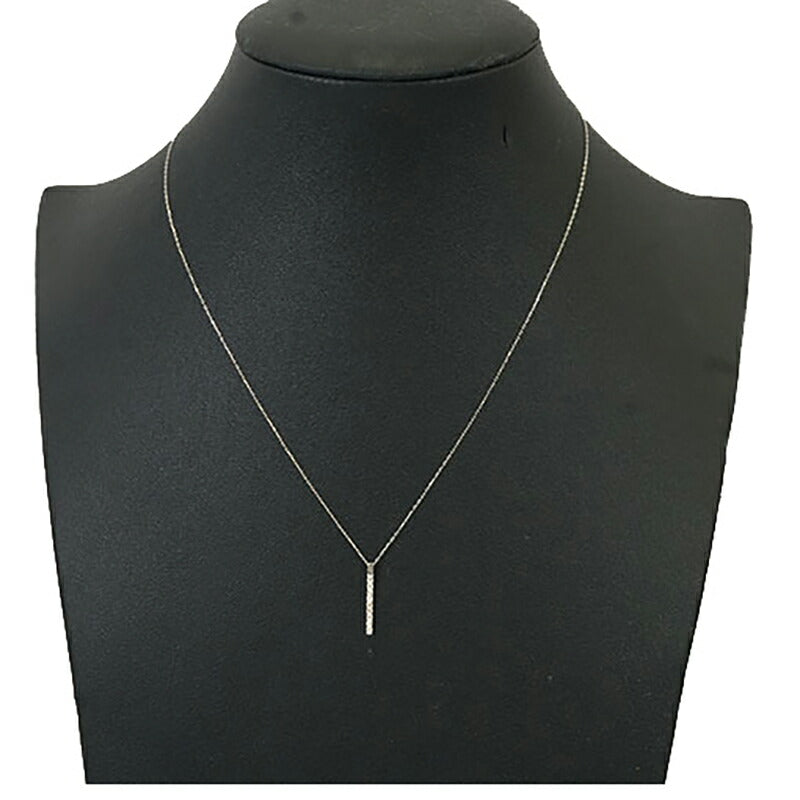 【jv491】 ネックレス Pt900 プラチナ ダイヤモンド 0.10ct 未使用【中古】レディース