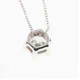 【jv496】 ネックレス 一粒ダイヤ K10WG ホワイトゴールド ダイヤモンド 0.2ct 未使用【中古】レディース