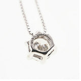 【jv498】 ネックレス K10WG ホワイトゴールド ダイヤモンド 0.2ct 未使用【中古】レディース