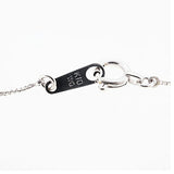 【jv500】 ネックレス ハートモチーフ K10WG ホワイトゴールド ダイヤモンド 0.02ct 未使用【中古】レディース