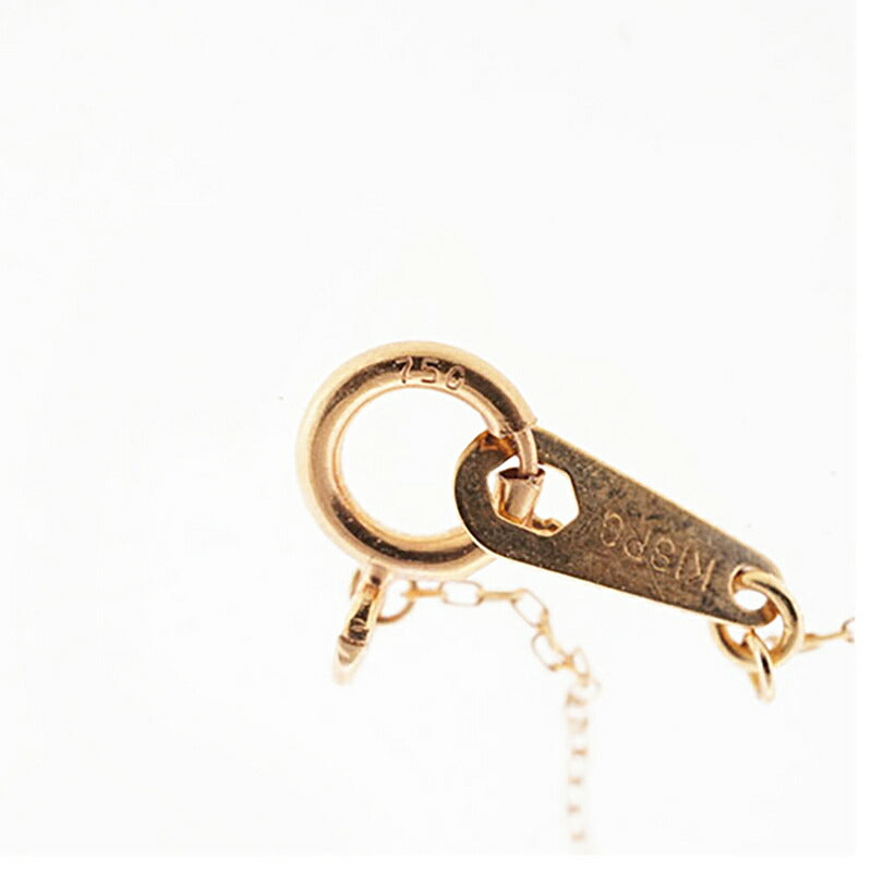 【jv505】 ネックレス K18YG イエローゴールド ダイヤモンド 0.15ct 未使用【中古】レディース