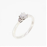 【jv513】 リング Pt900 プラチナ ダイヤモンド 0.358ct/0.05ct 10.5号 未使用【中古】レディース