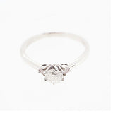 【jv513】 リング Pt900 プラチナ ダイヤモンド 0.358ct/0.05ct 10.5号 未使用【中古】レディース