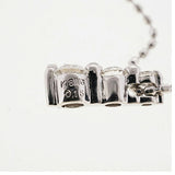 【jv523】 ネックレス K18WG ホワイトゴールド ダイヤモンド 0.15ct 未使用【中古】レディース