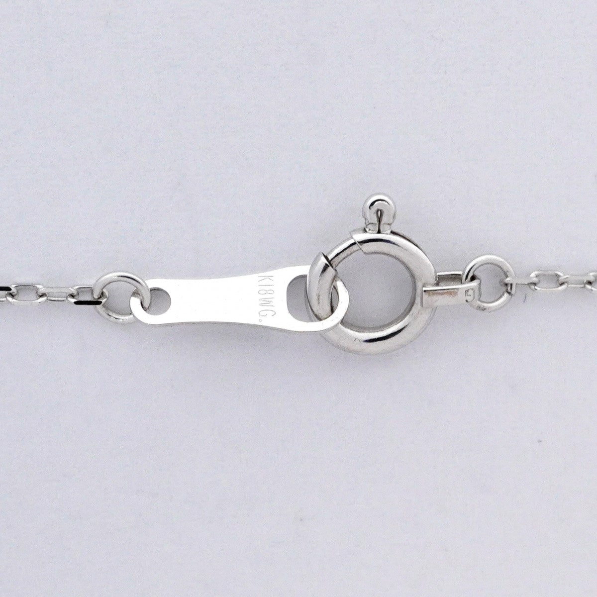【ju169】 ネックレス クロスモチーフ K18WG ホワイトゴールド ダイヤモンド 0.3ct 未使用【中古】レディース