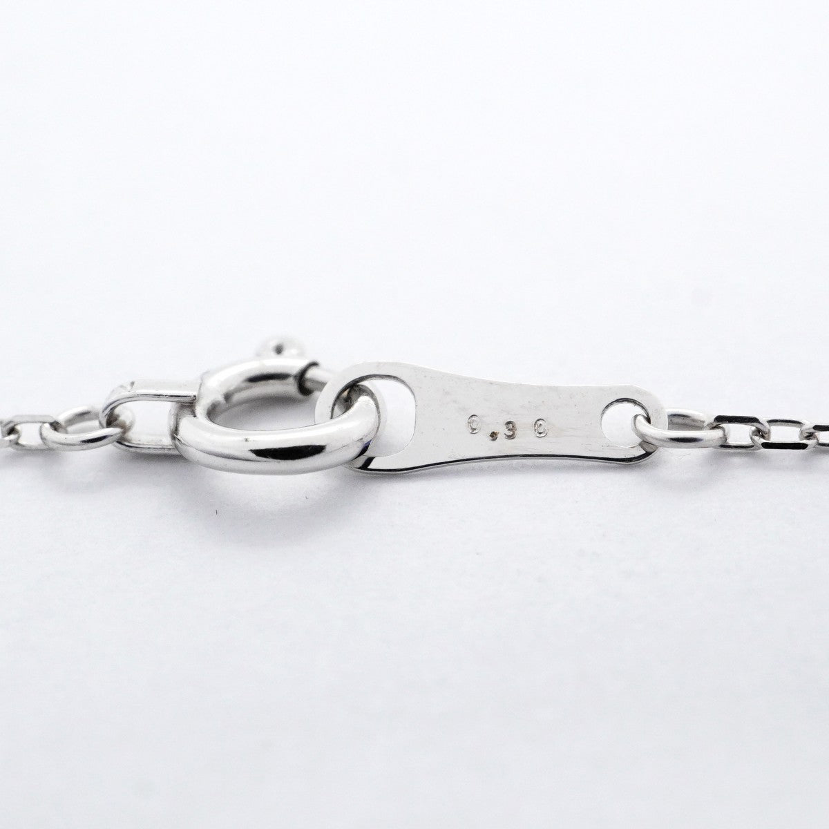 【ju169】 ネックレス クロスモチーフ K18WG ホワイトゴールド ダイヤモンド 0.3ct 未使用【中古】レディース