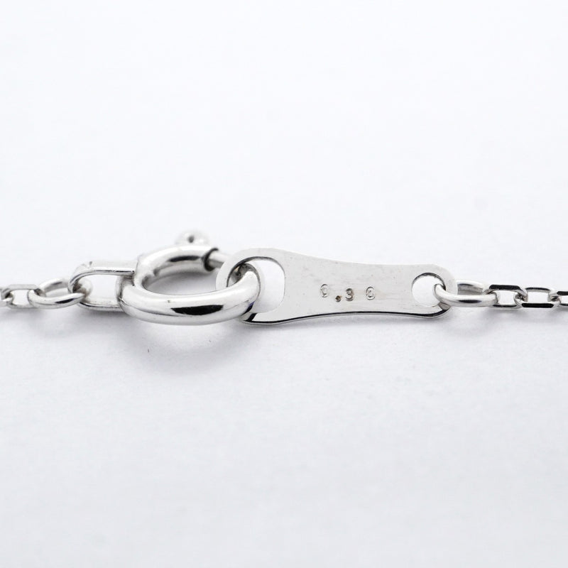 【ju169】 ネックレス クロスモチーフ K18WG ホワイトゴールド ダイヤモンド 0.3ct 未使用【中古】レディース
