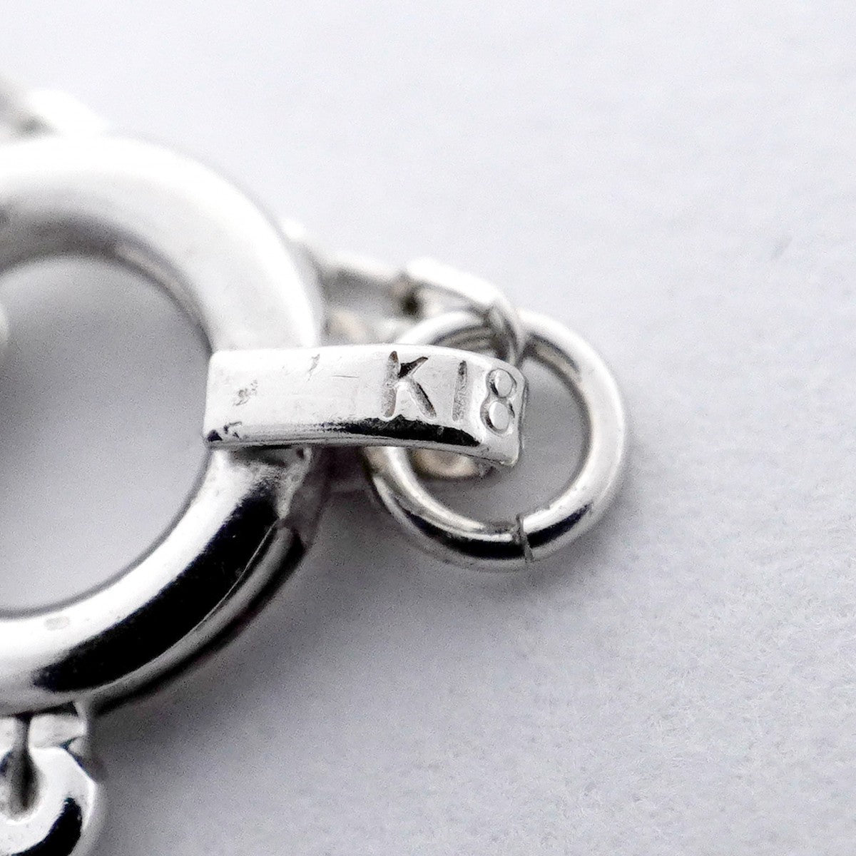 【ju169】 ネックレス クロスモチーフ K18WG ホワイトゴールド ダイヤモンド 0.3ct 未使用【中古】レディース