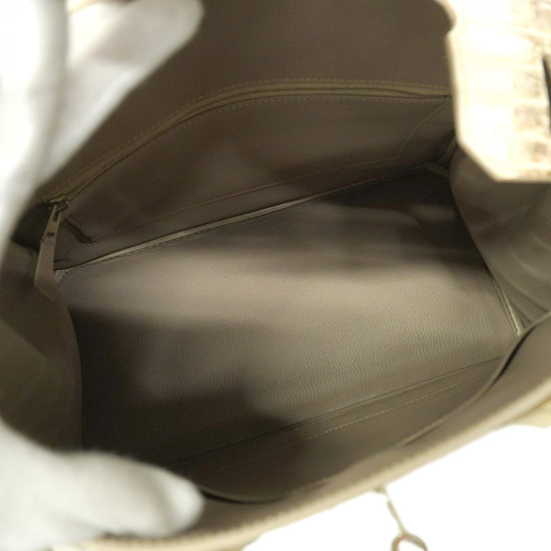 ★SALE【5be4555-g】エルメス ハンドバッグ バーキン30 ニロティカスマット ヒマラヤ シルバー金具 X刻印【中古】レディース