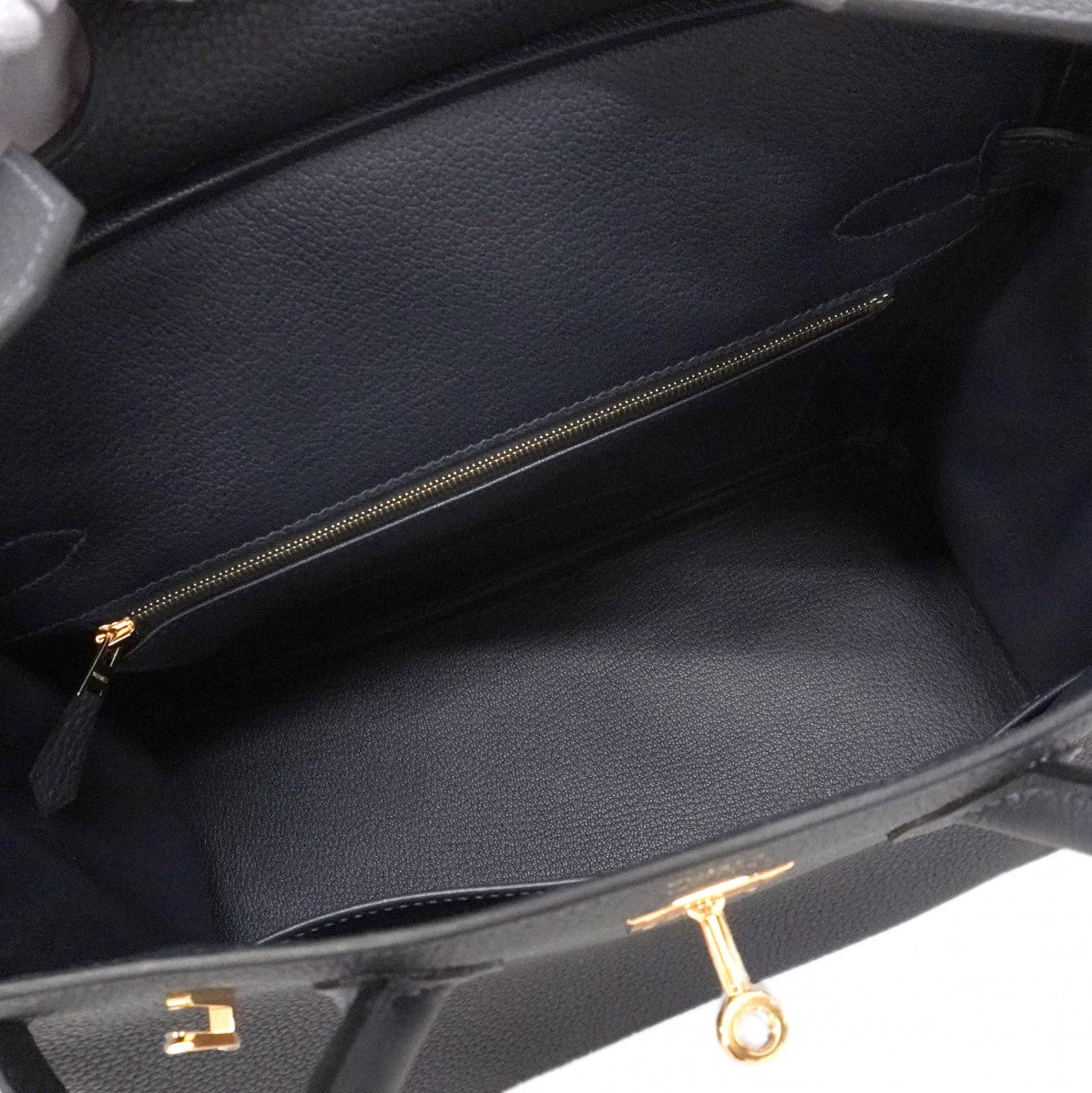 【5db1946-g】エルメス ハンドバッグ バーキン30 トゴ ブルーニュイ ゴールド金具 W刻印【中古】レディース