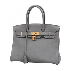 ★SALE【5ec3873-e-g】エルメス ハンドバッグ バーキン30 トゴ エタン ゴールド金具 D刻印【中古】レディース