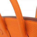 ★最終価格★SALE【5fb1692-e-g】エルメス ハンドバッグ バーキン25 トゴ オレンジ シルバー金具 B刻印【中古】レディース