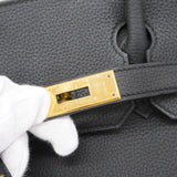 ★在庫処分★最終価格★SALE【5fc4342-g】エルメス ハンドバッグ バーキン30 トゴ ブラック ゴールド金具 Y刻印【中古】レディース