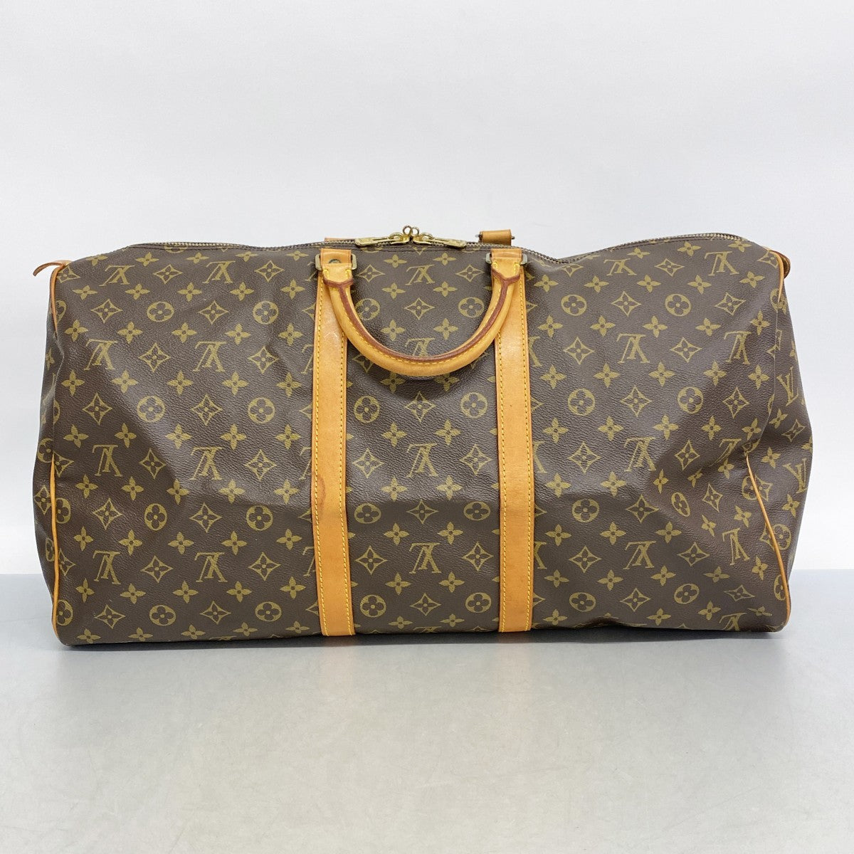 【5gd5330-h】ルイヴィトン ボストンバッグ モノグラム キーポル55 M41424 ブラウン【中古】メンズ レディース ユニセックス