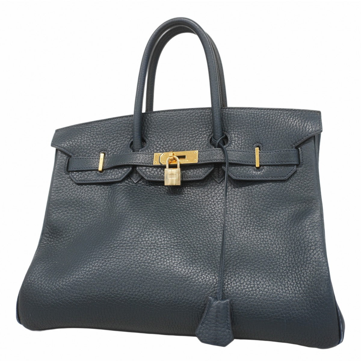★最終価格★SALE【5gc3841-h】エルメス ハンドバッグ バーキン35 トゴ ネイビー ゴールド金具 〇Y刻印【中古】レディース