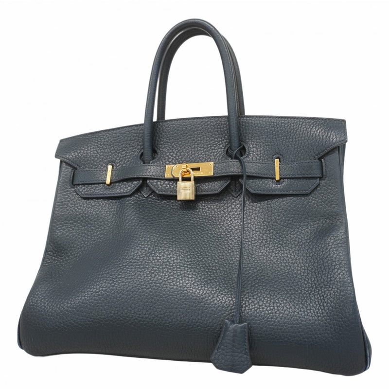 ★最終価格★SALE【5gc3841-h】エルメス ハンドバッグ バーキン35 トゴ ネイビー ゴールド金具 〇Y刻印【中古】レディース