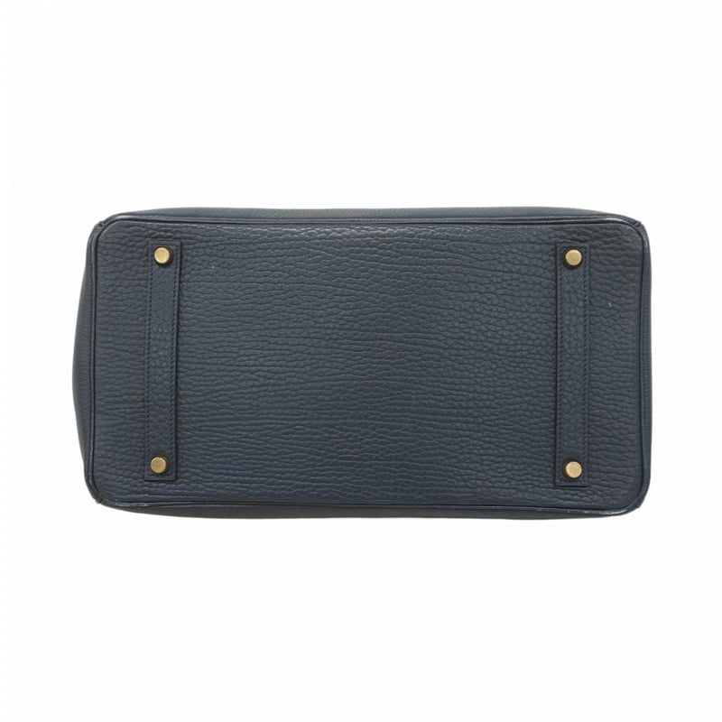 ★最終価格★SALE【5gc3841-h】エルメス ハンドバッグ バーキン35 トゴ ネイビー ゴールド金具 〇Y刻印【中古】レディース