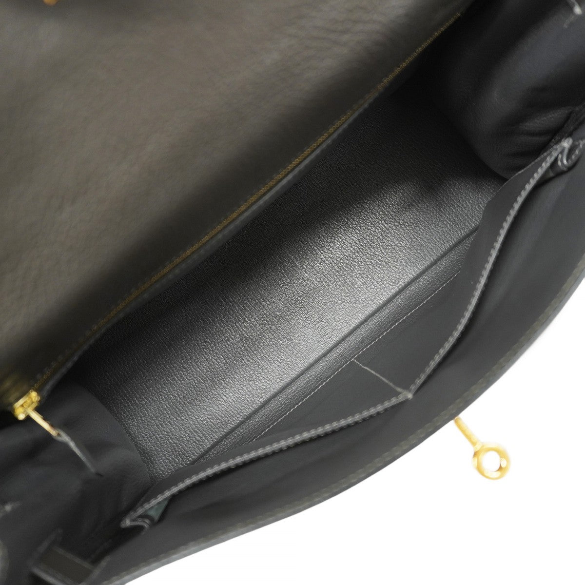 ★最終価格★SALE【5gd4088-h】エルメス ハンドバッグ ケリー32 トゴ グラファイト ゴールド金具 □J刻印【中古】レディース