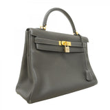 ★最終価格★SALE【5gd4088-h】エルメス ハンドバッグ ケリー32 トゴ グラファイト ゴールド金具 □J刻印【中古】レディース