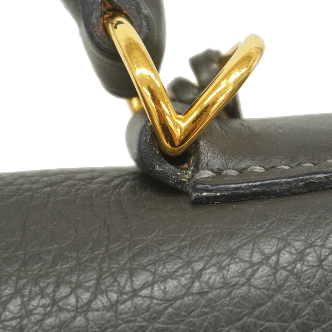 ★最終価格★SALE【5gd4088-h】エルメス ハンドバッグ ケリー32 トゴ グラファイト ゴールド金具 □J刻印【中古】レディース