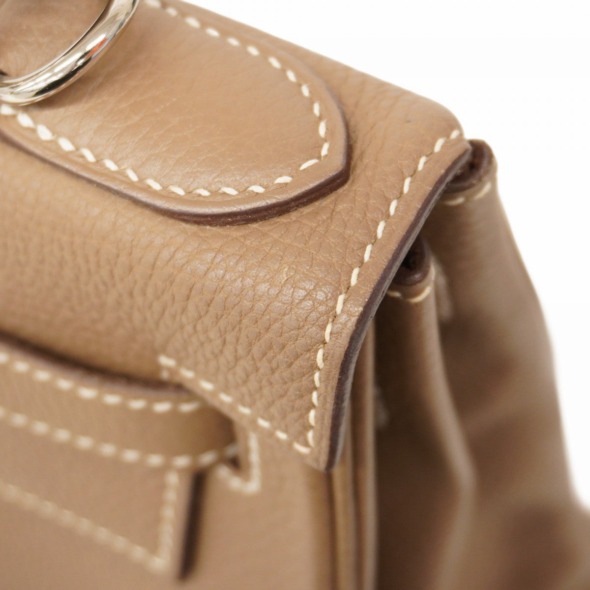 ★最終価格★SALE【5gd4364-e】エルメス ハンドバッグ ケリー28 トゴ エトゥープ シルバー金具 D刻印【中古】レディース