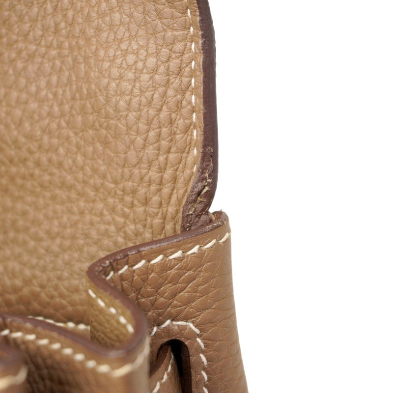 ★最終価格★SALE【5gd4364-e】エルメス ハンドバッグ ケリー28 トゴ エトゥープ シルバー金具 D刻印【中古】レディース