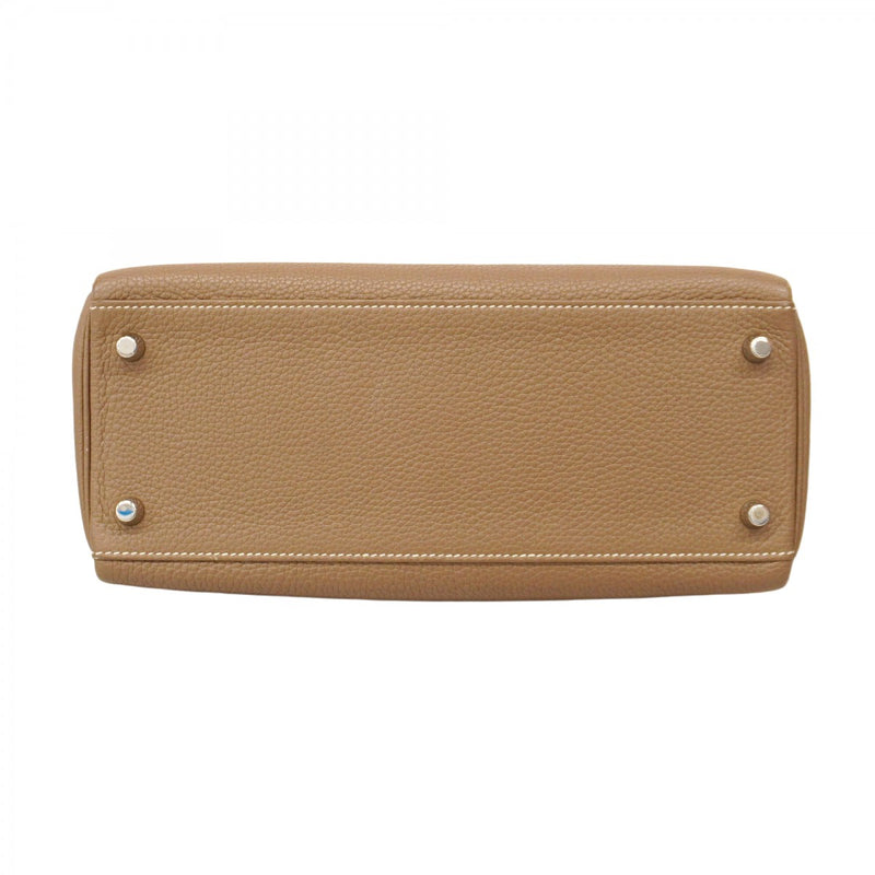 ★最終価格★SALE【5gd4364-e】エルメス ハンドバッグ ケリー28 トゴ エトゥープ シルバー金具 D刻印【中古】レディース