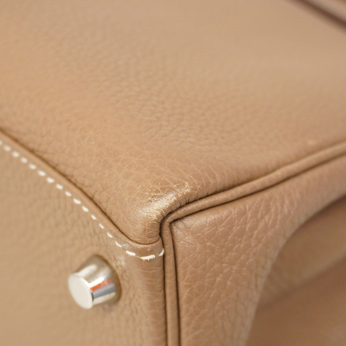 ★最終価格★SALE【5gd4364-e】エルメス ハンドバッグ ケリー28 トゴ エトゥープ シルバー金具 D刻印【中古】レディース