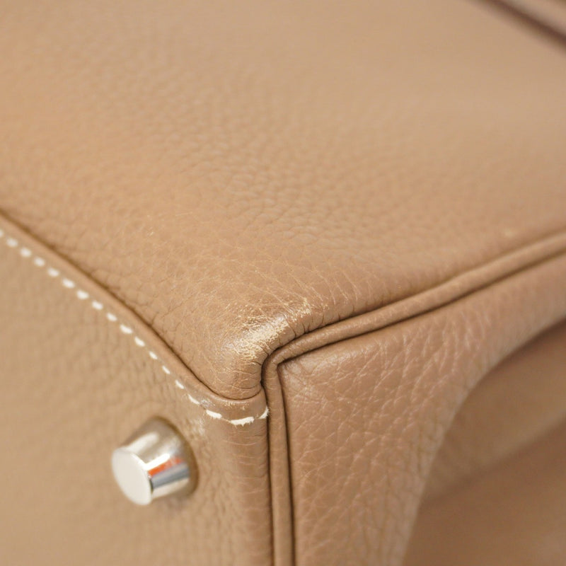 ★最終価格★SALE【5gd4364-e】エルメス ハンドバッグ ケリー28 トゴ エトゥープ シルバー金具 D刻印【中古】レディース