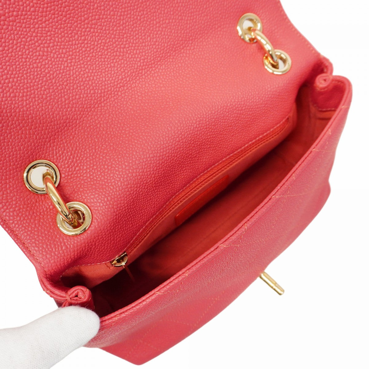 ♡ピンクシャンパンベージュ　トップス♡シャネル38 大人気ピンクカラー♪CHANEL トップハンドル ミニフラップバッグ