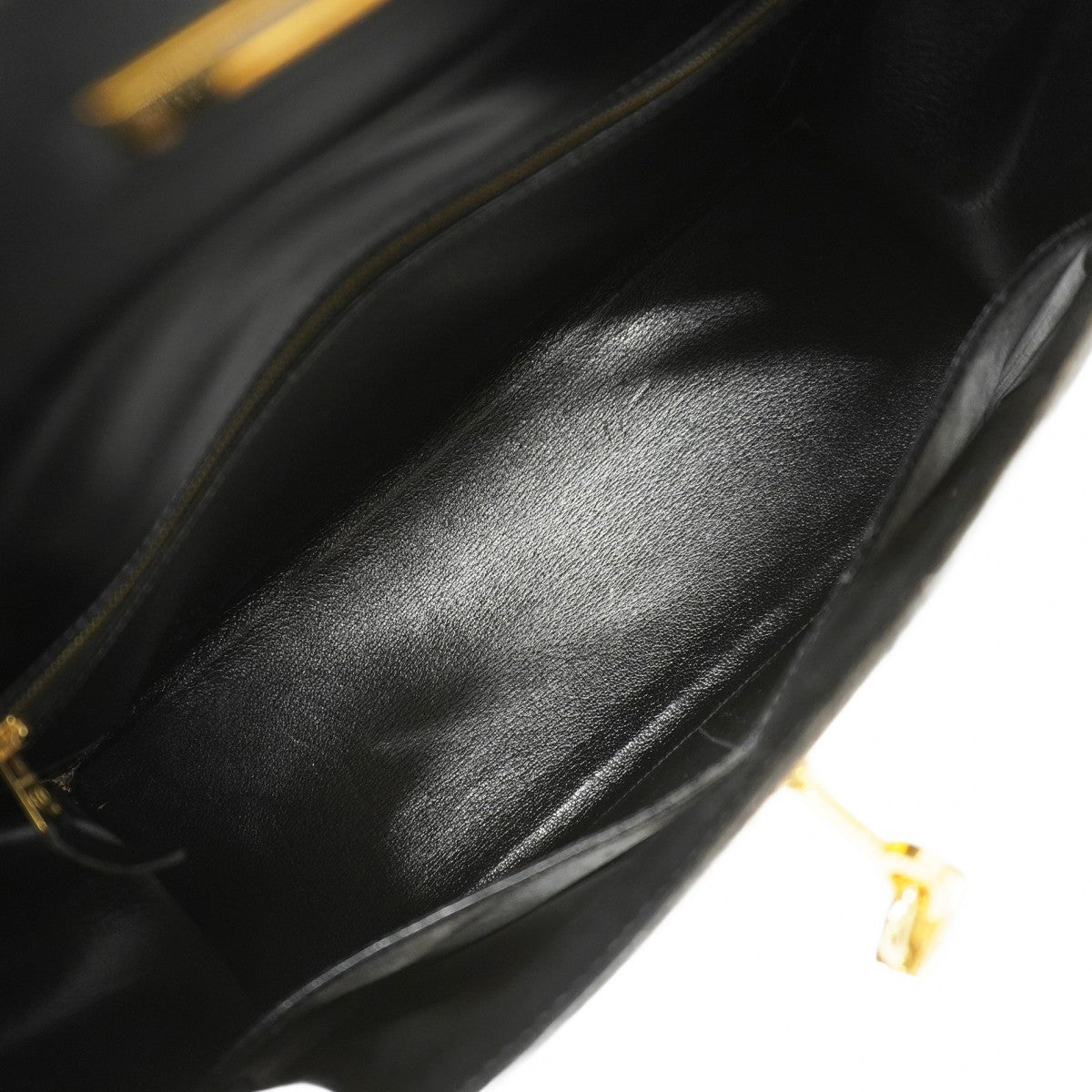 ★在庫処分★最終価格★SALE【5gd4796-h】エルメス ハンドバッグ ケリー32 ボックスカーフ ブラック ゴールド金具 ○X刻印【中古】レディース