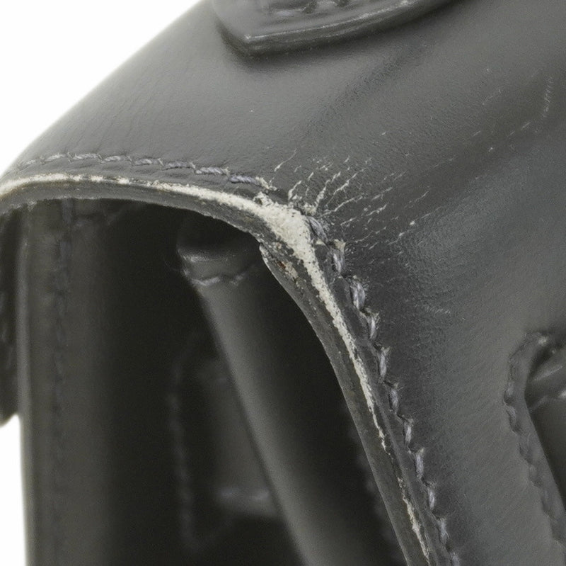 ★在庫処分★最終価格★SALE【5gd4796-h】エルメス ハンドバッグ ケリー32 ボックスカーフ ブラック ゴールド金具 ○X刻印【中古】レディース