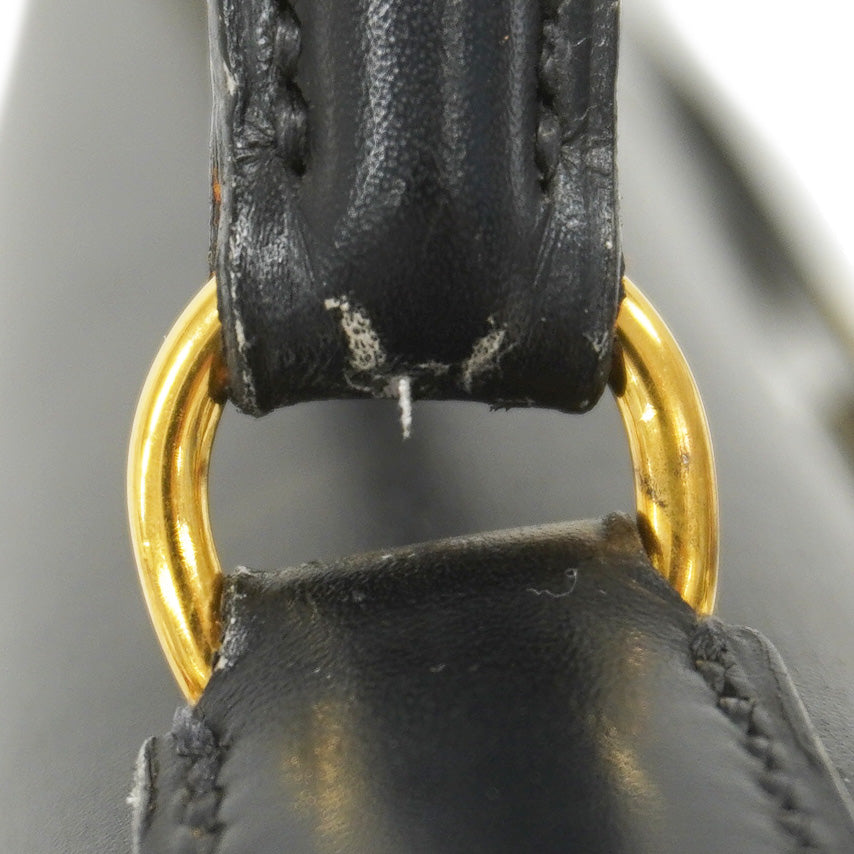★在庫処分★最終価格★SALE【5gd4796-h】エルメス ハンドバッグ ケリー32 ボックスカーフ ブラック ゴールド金具 ○X刻印【中古】レディース