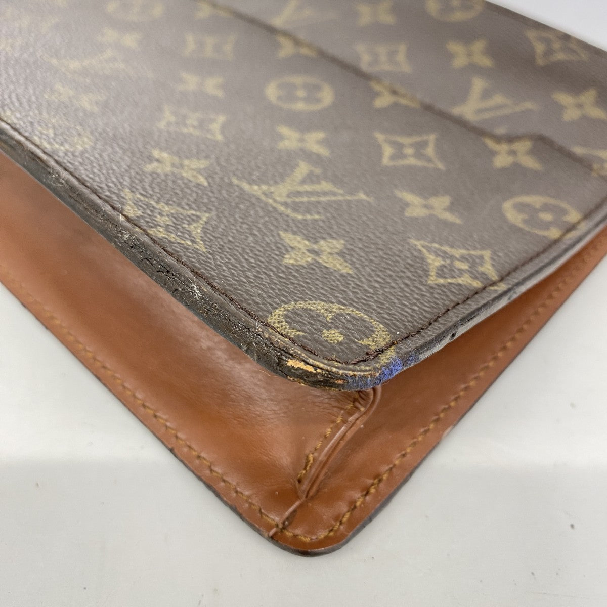 【5gd5197-h】ルイヴィトン クラッチバッグ エピ ポシェットオム M51795 ブラウン【中古】メンズ