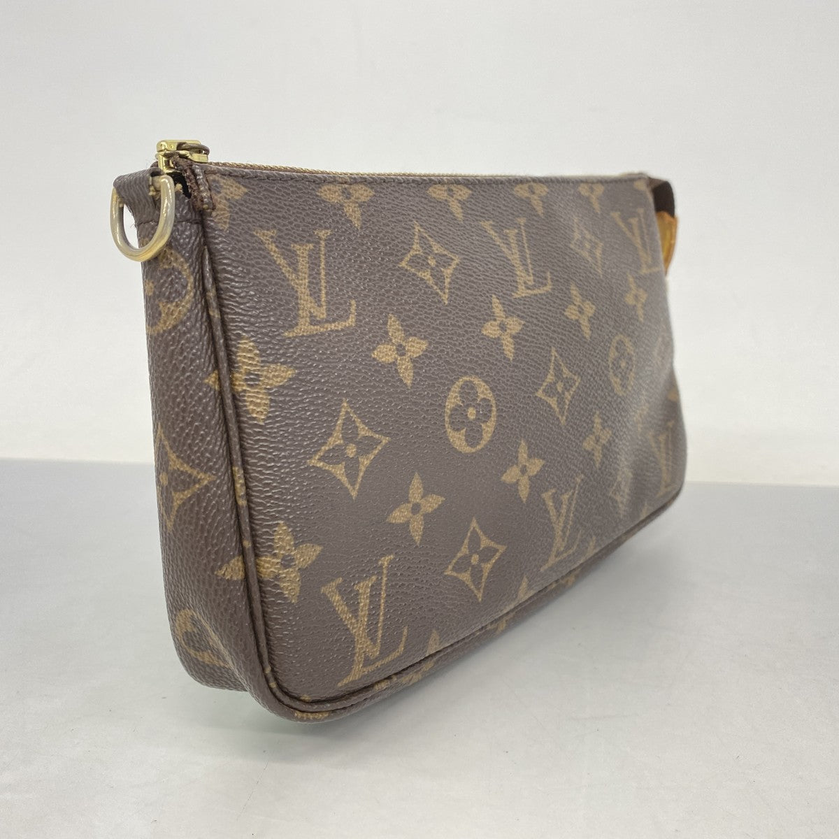 【5gd5203-h】ルイヴィトン ポーチ モノグラム ポシェットアクセソワール M51980 ブラウン【中古】レディース