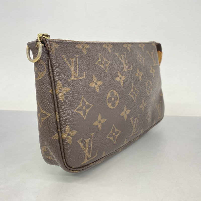 【5gd5203-h】ルイヴィトン ポーチ モノグラム ポシェットアクセソワール M51980 ブラウン【中古】レディース