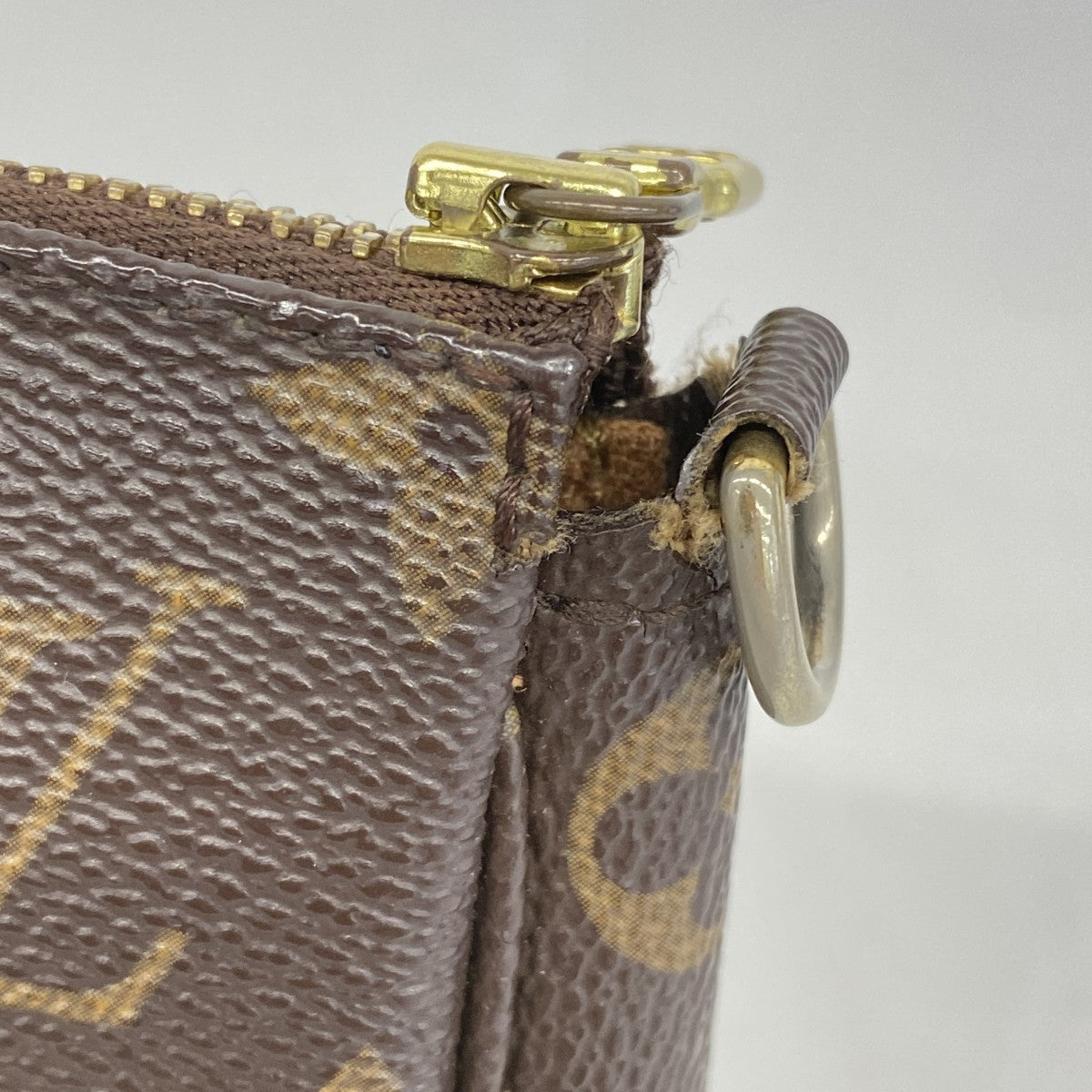 【5gd5203-h】ルイヴィトン ポーチ モノグラム ポシェットアクセソワール M51980 ブラウン【中古】レディース